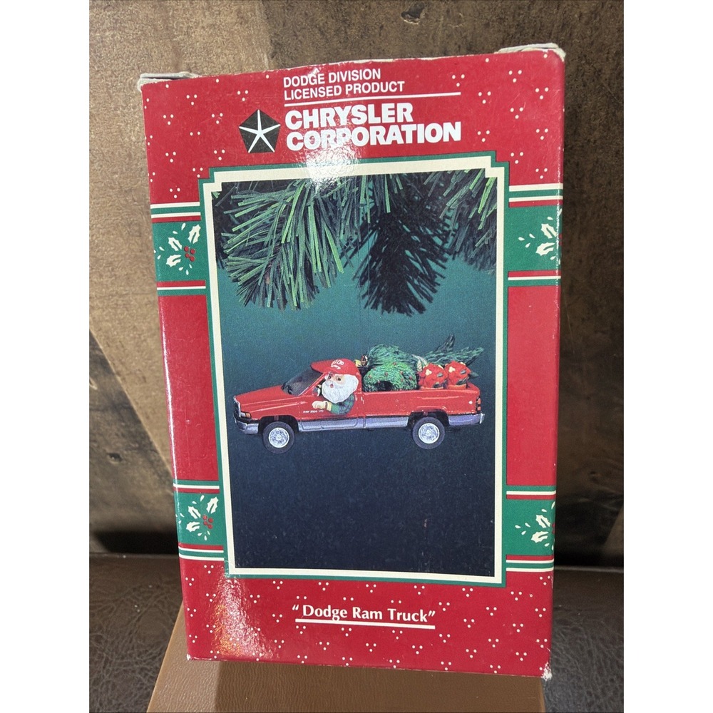 Vintage 1996 Enesco Dodge Ram Truck Christmas Ornament Chrysler Licensed NIB